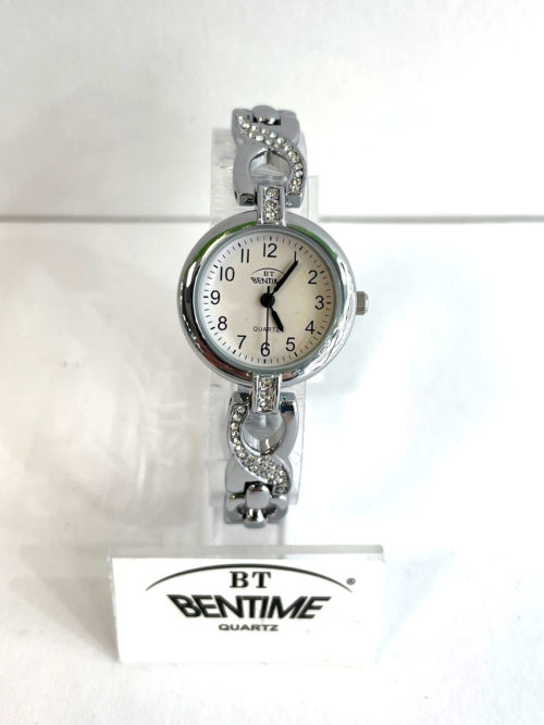 strieborné dámske hodinky značky Bentime